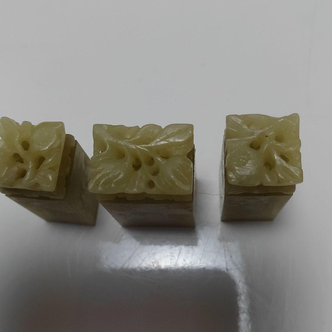 篆刻用の天然石の11本セット[天然石の箱付き]