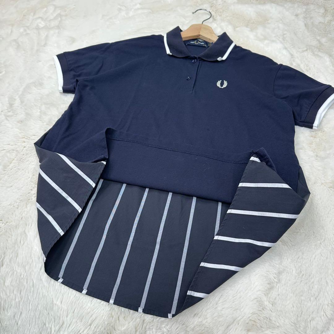 希少✨FRED PERRY フレッド ペリー コットンバックヘムパネルポロシャツ