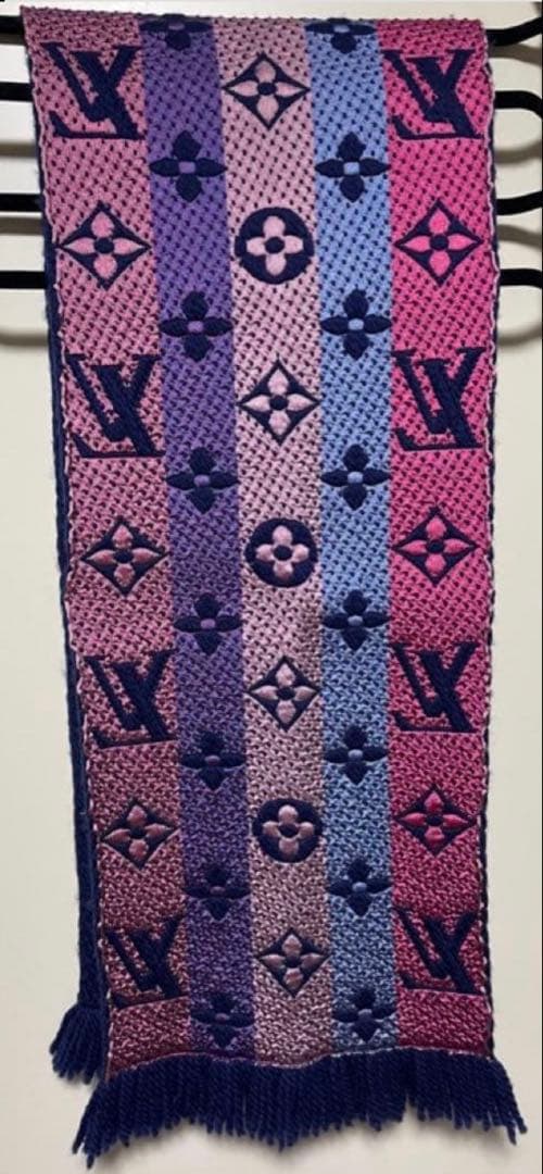 極美品 ルイヴィトン マフラー　レインボー