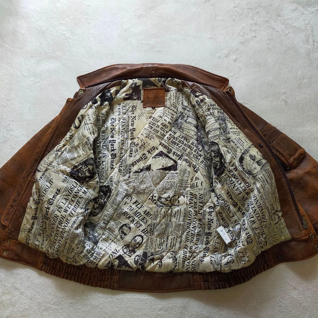 80S 90S　G-1タイプ　L　レザージャケット　フライトジャケット