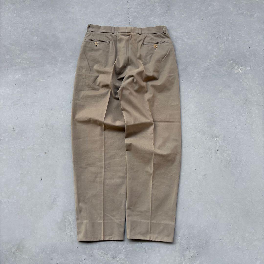 90s GIORGIO ARMANI スラックス　チノパン　ワイド　イタリア製