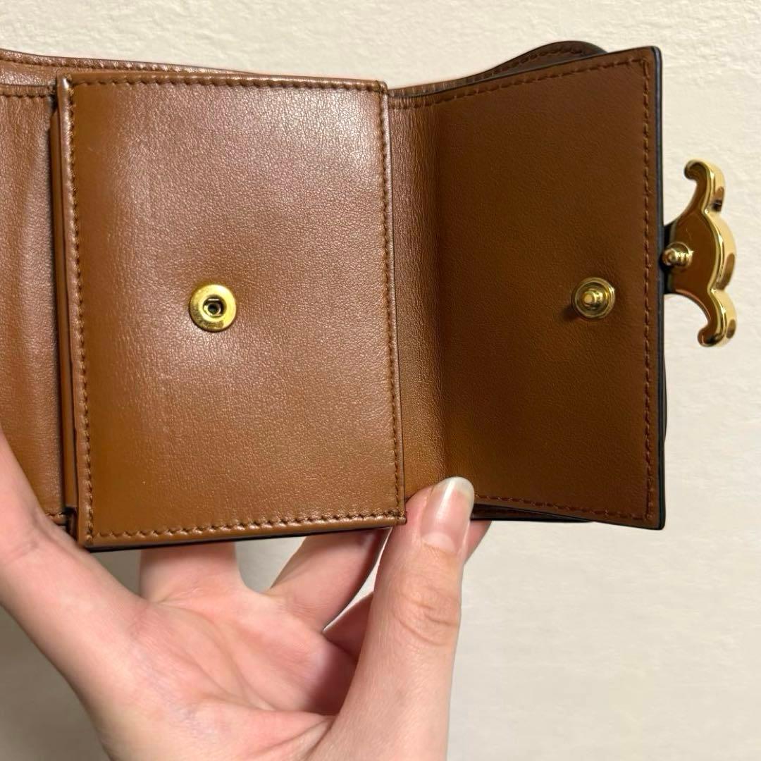 【美品】CELINE 三つ折り財布 トリオンフ