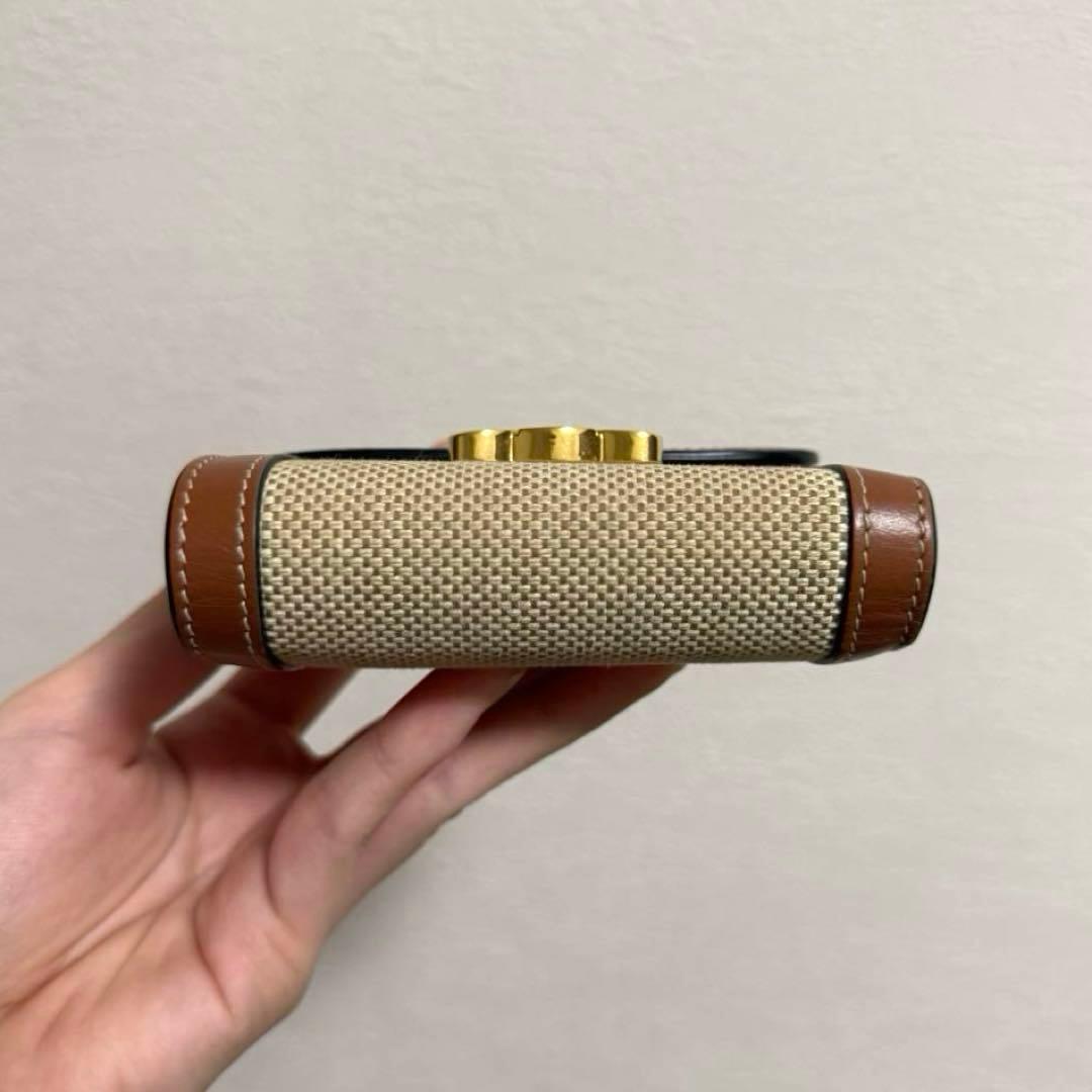 【美品】CELINE 三つ折り財布 トリオンフ