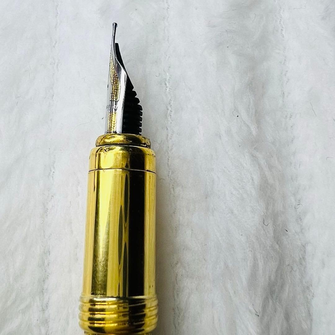 [美品] Montegrappa モンテグラッパ 万年筆 ダークブルー