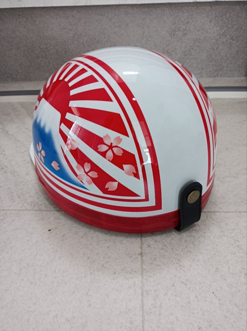 カスタムコルク半　白赤富士日章　富士青　桜花