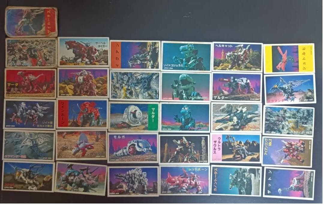 TOMY　ZOIDS　めんこ　31種117枚　menko　昭和レトロ
