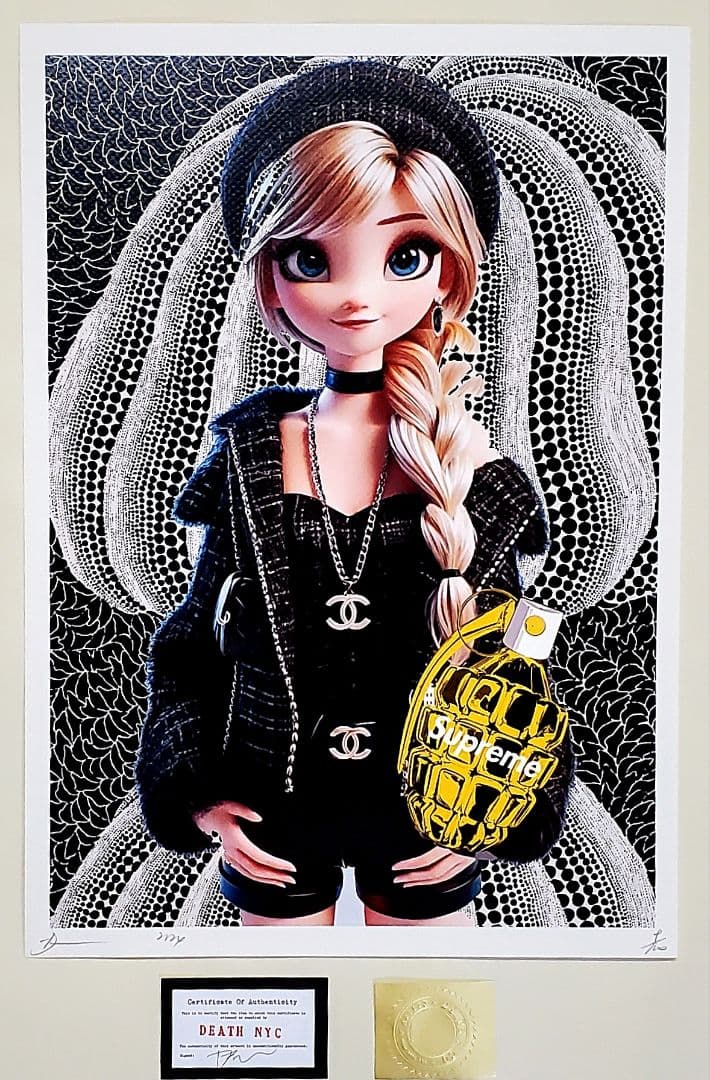 DEATH NYC エルサ ②　アナと雪の女王　100枚限定　ポスター
