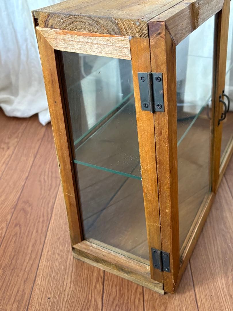 【処分価格10/26迄】ガラスコレクションケースアンティーク古道具ショーケース