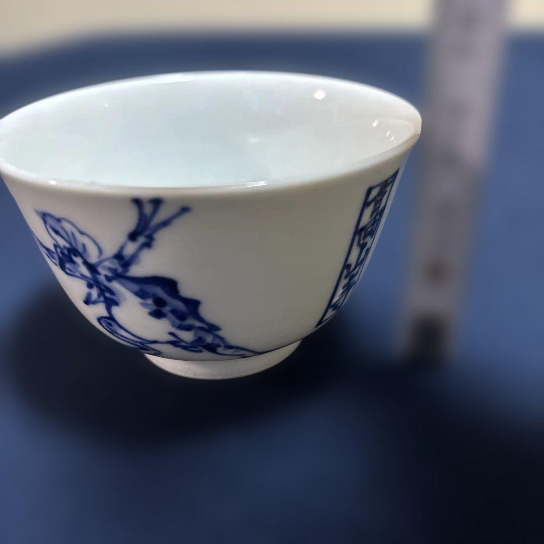 真葛焼　汲み出し　十客　鳥羽絵　湯呑