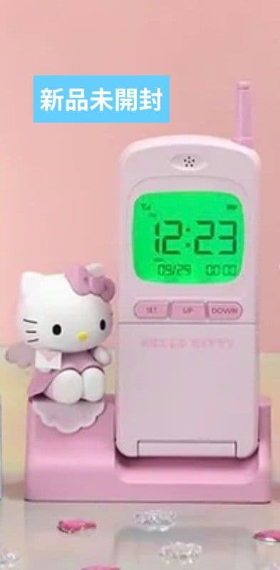 韓国限定モデル　ハローキティ ガラケー形置き時計