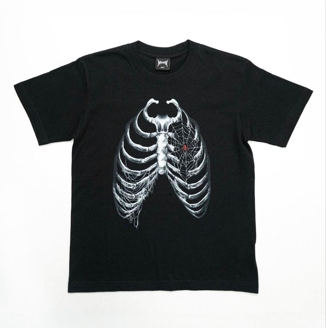 NOREMID（ノーリミッド）　ブラックボーンTシャツ　sサイズ