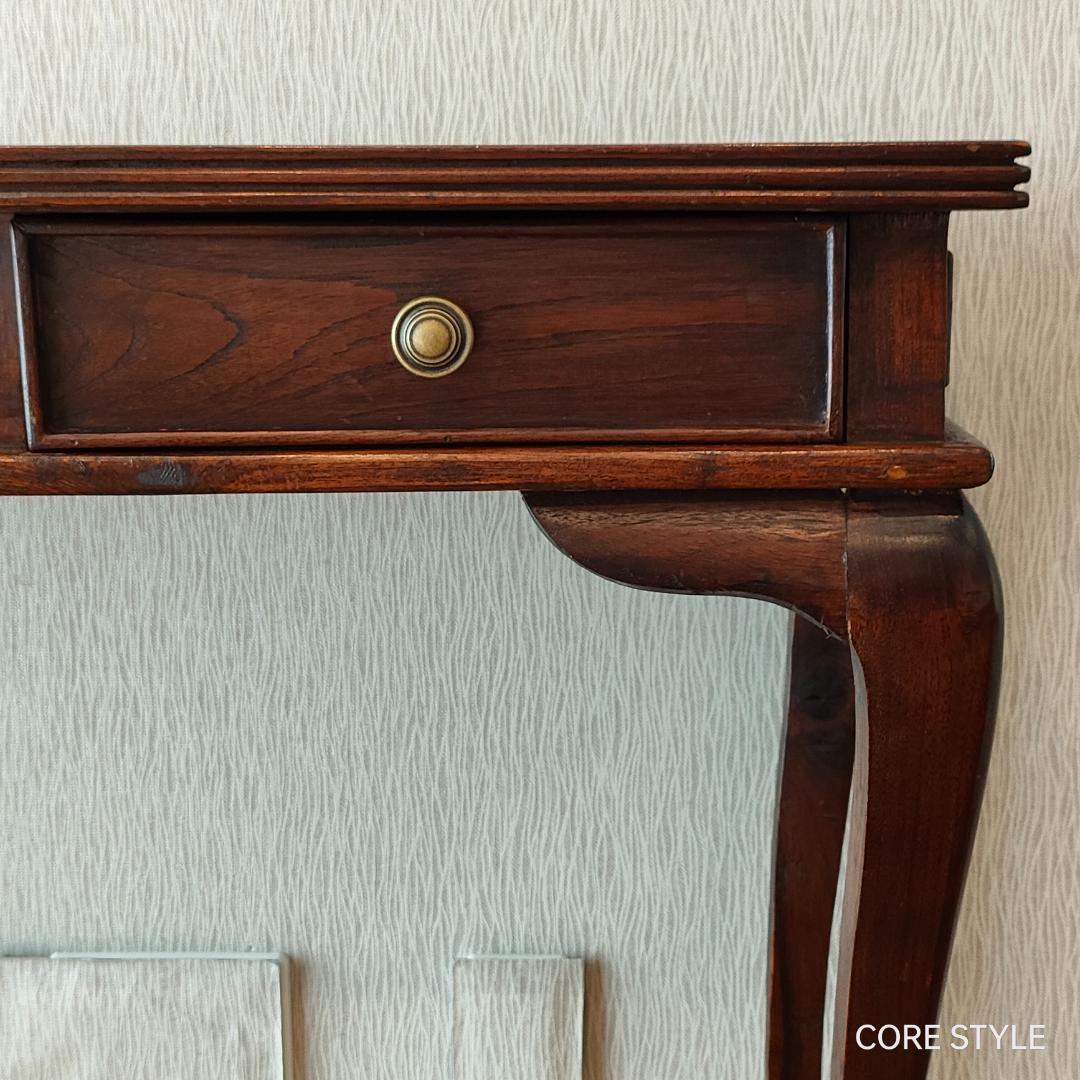 アンティーク　猫脚スクエアテーブル　コンソール　A86