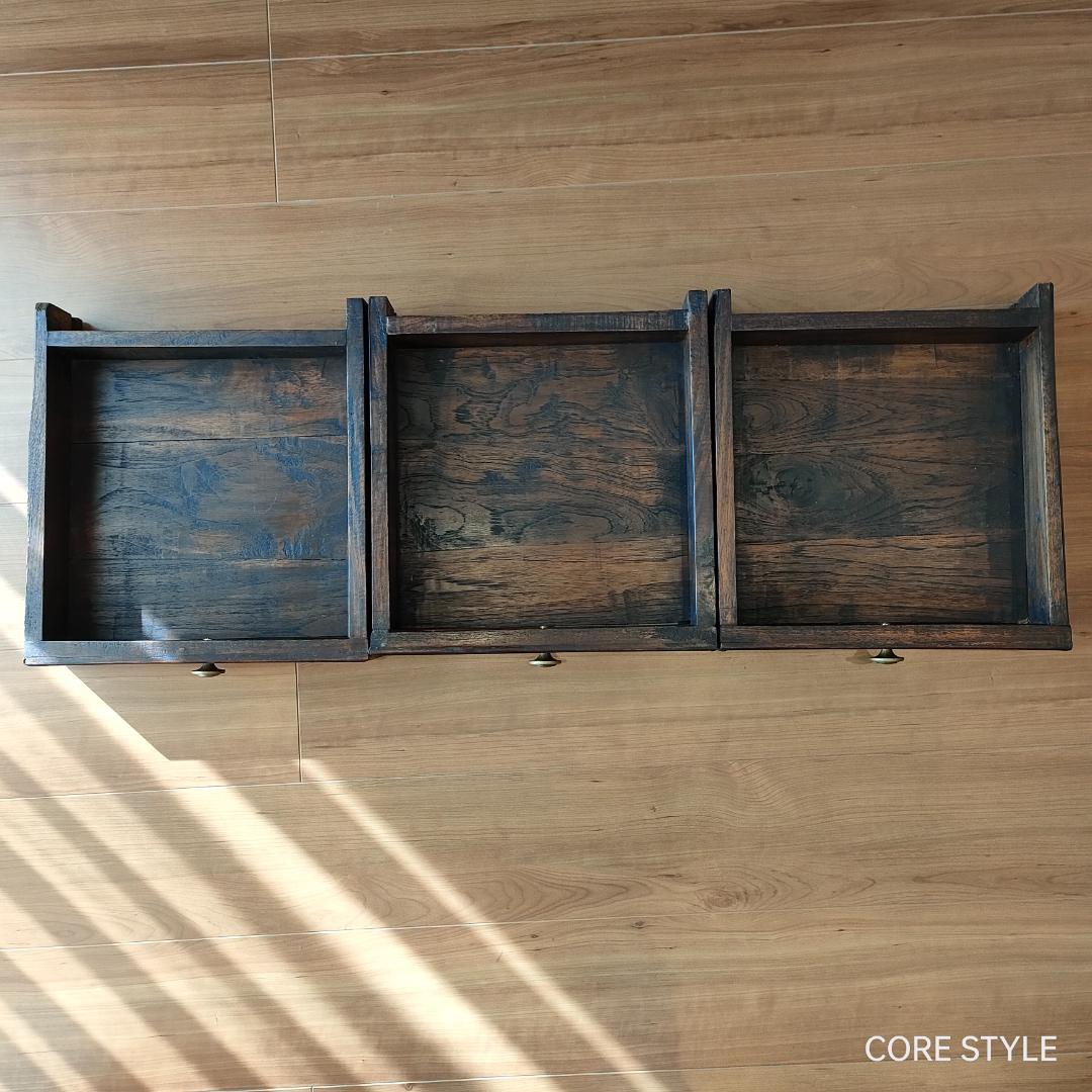 アンティーク　猫脚スクエアテーブル　コンソール　A86