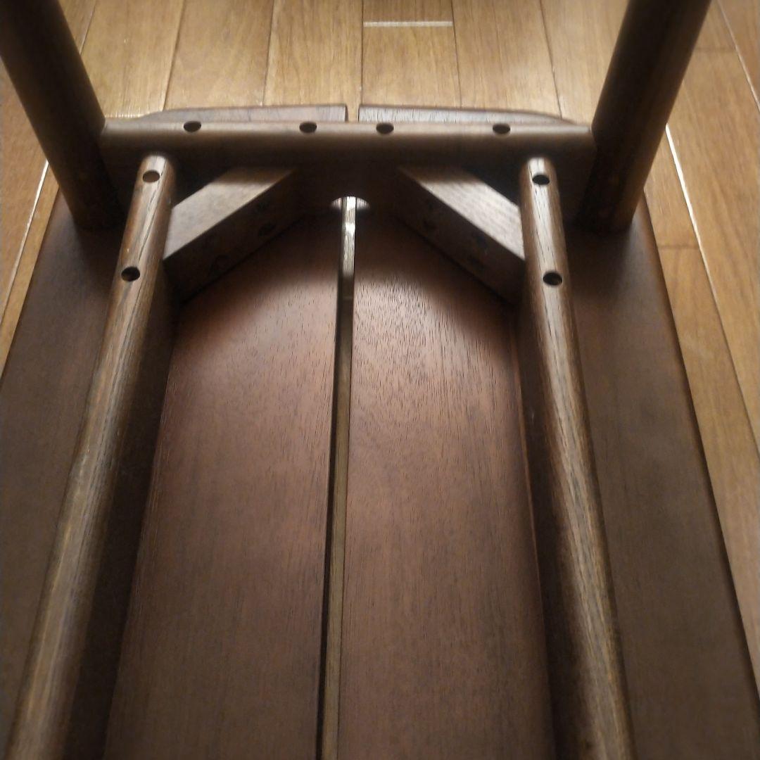 【美品】天然木　カフェベンチ　ブラウン