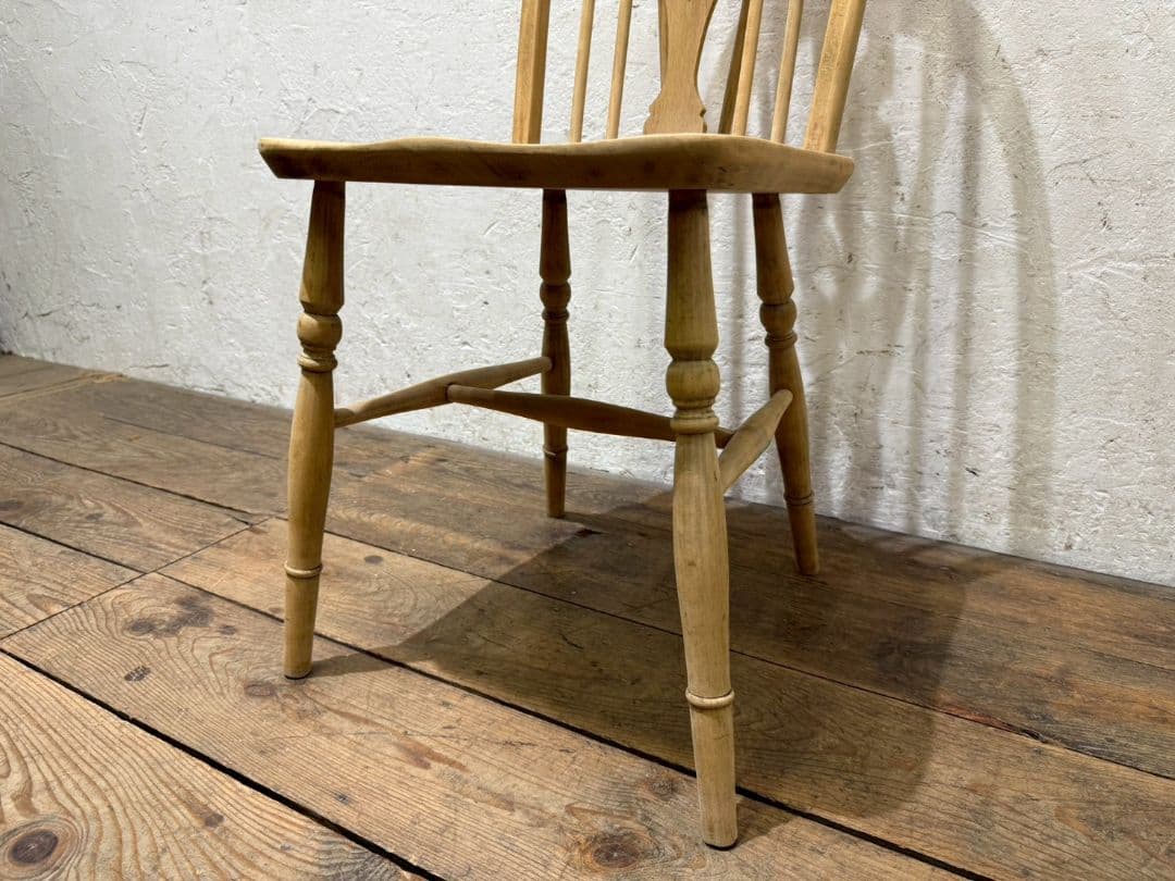 1154 ④英国アンティーク　ホイールバックチェア　イス　ウインザー　カフェ