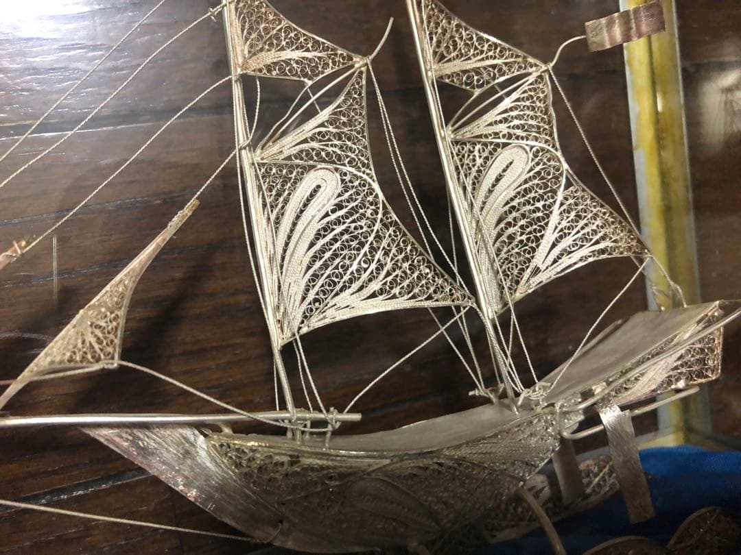 銀製 船飾り