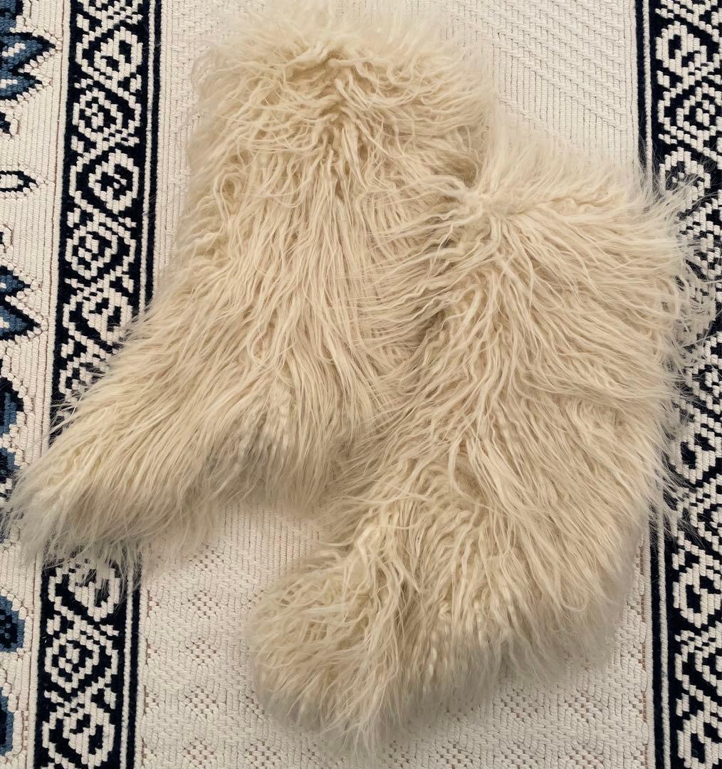 mediam ファー　ブーツカバー　レア★