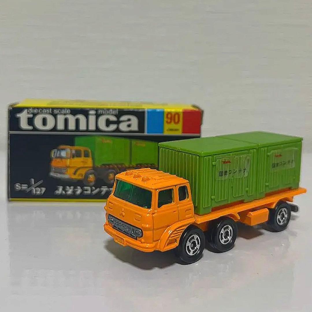 黒箱トミカ90 ふそうコンテナ運搬車1/64