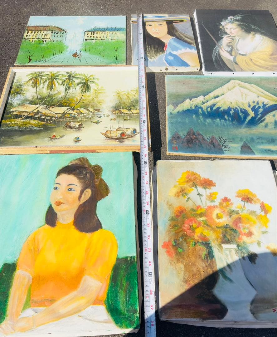 油絵 油彩　色々7枚セット
