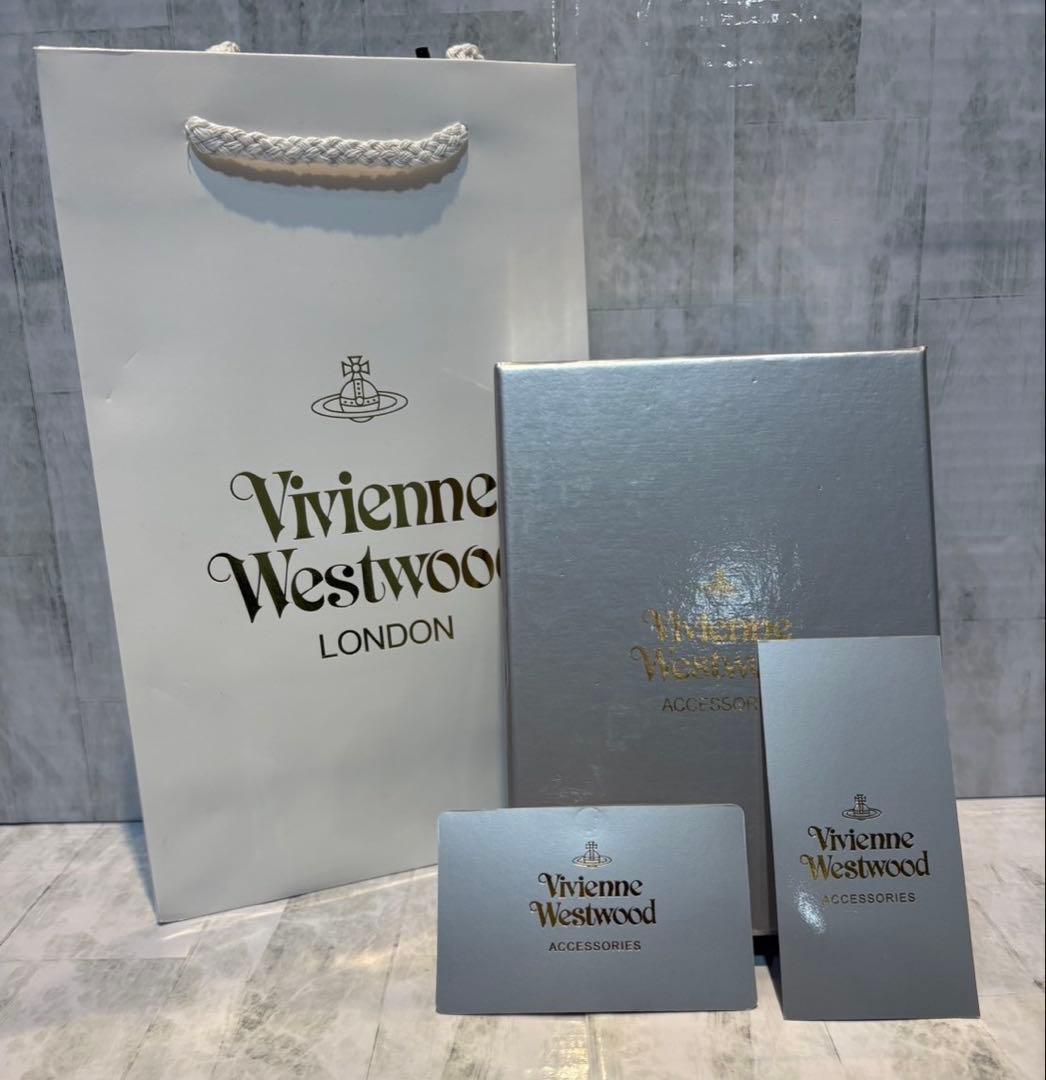 Vivienne Westwood 3つ折り財布 / ブラック/ゴールドロゴ