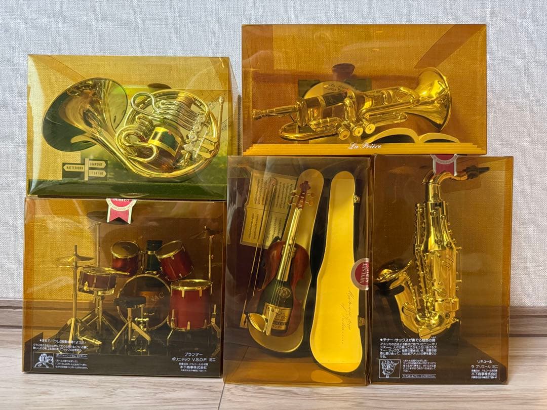 ミニチュアボトル楽器セット 未開封　楽器コレクション