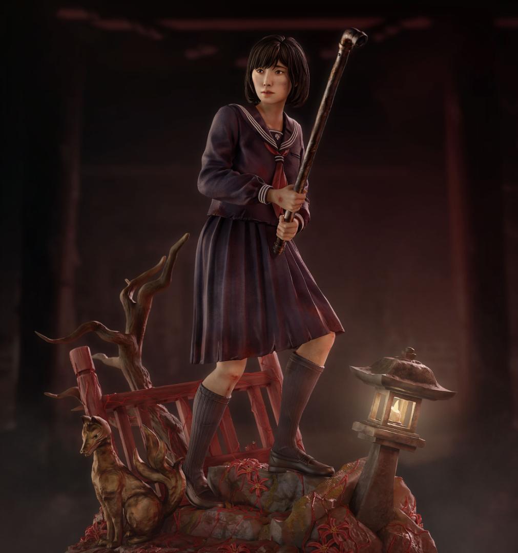 1/7　未塗装 未組立　フィギュア　ガレージキット　サイレントヒルf 深水雛子