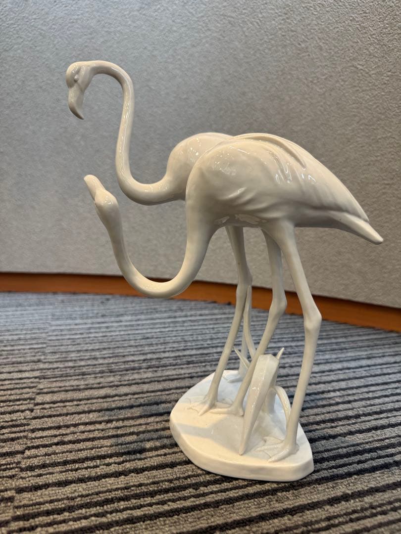マイセン　フラミンゴ　置物