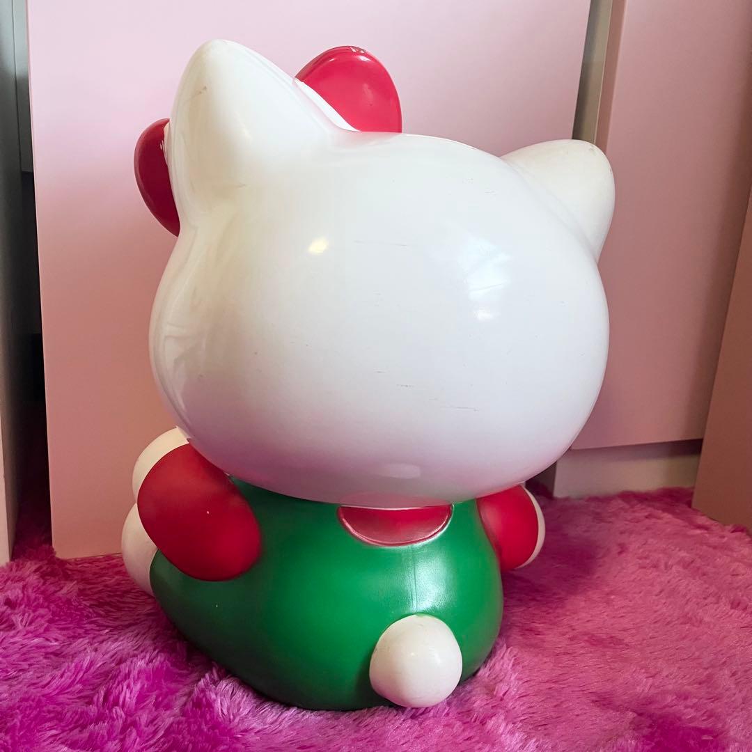 【平成レトロ】ハローキティ 特大フィギュア貯金箱 訳あり 当時物 激レア