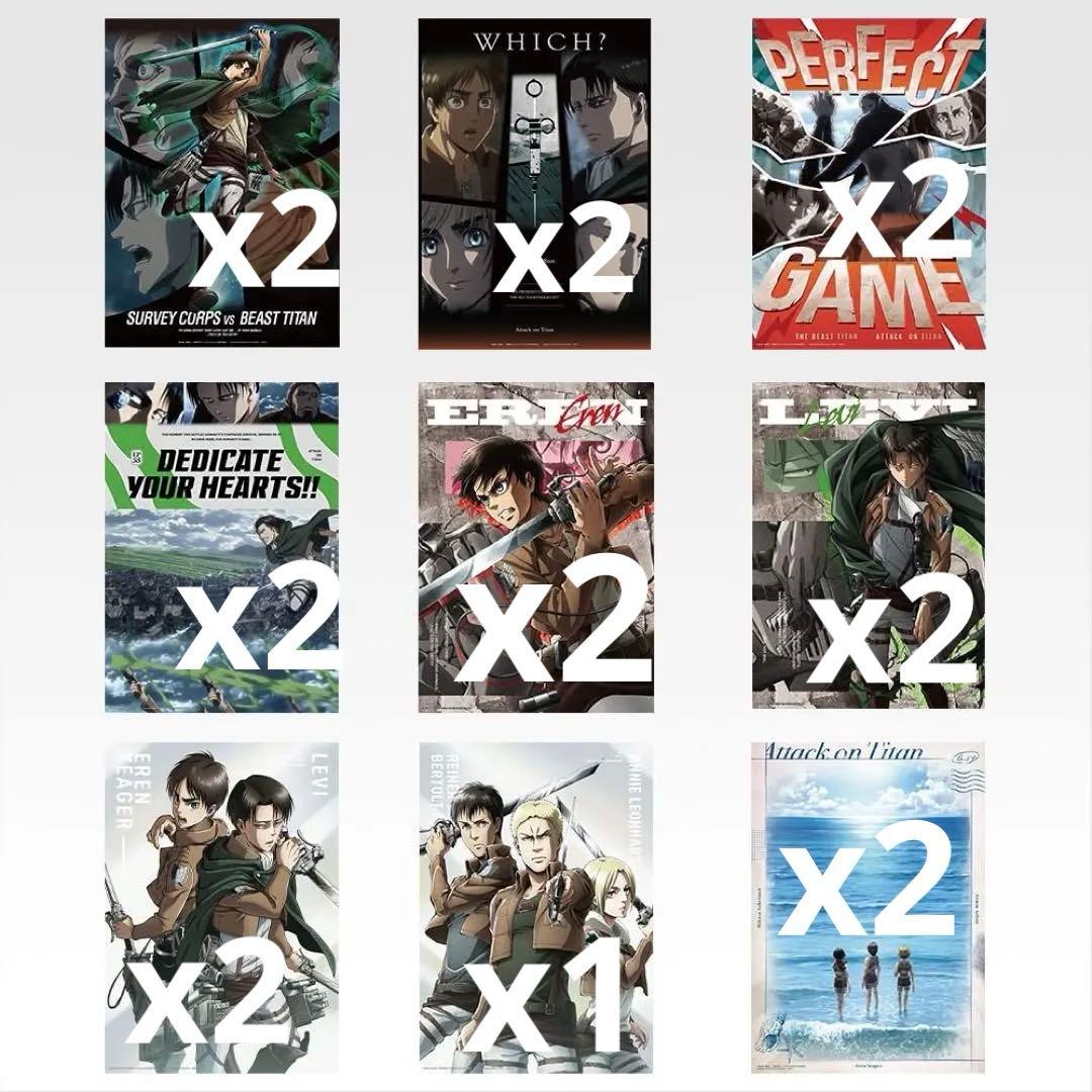 一番くじ　進撃の巨人〜獣の巨人は俺が仕留める〜1ロット67点フルセット くじ箱付