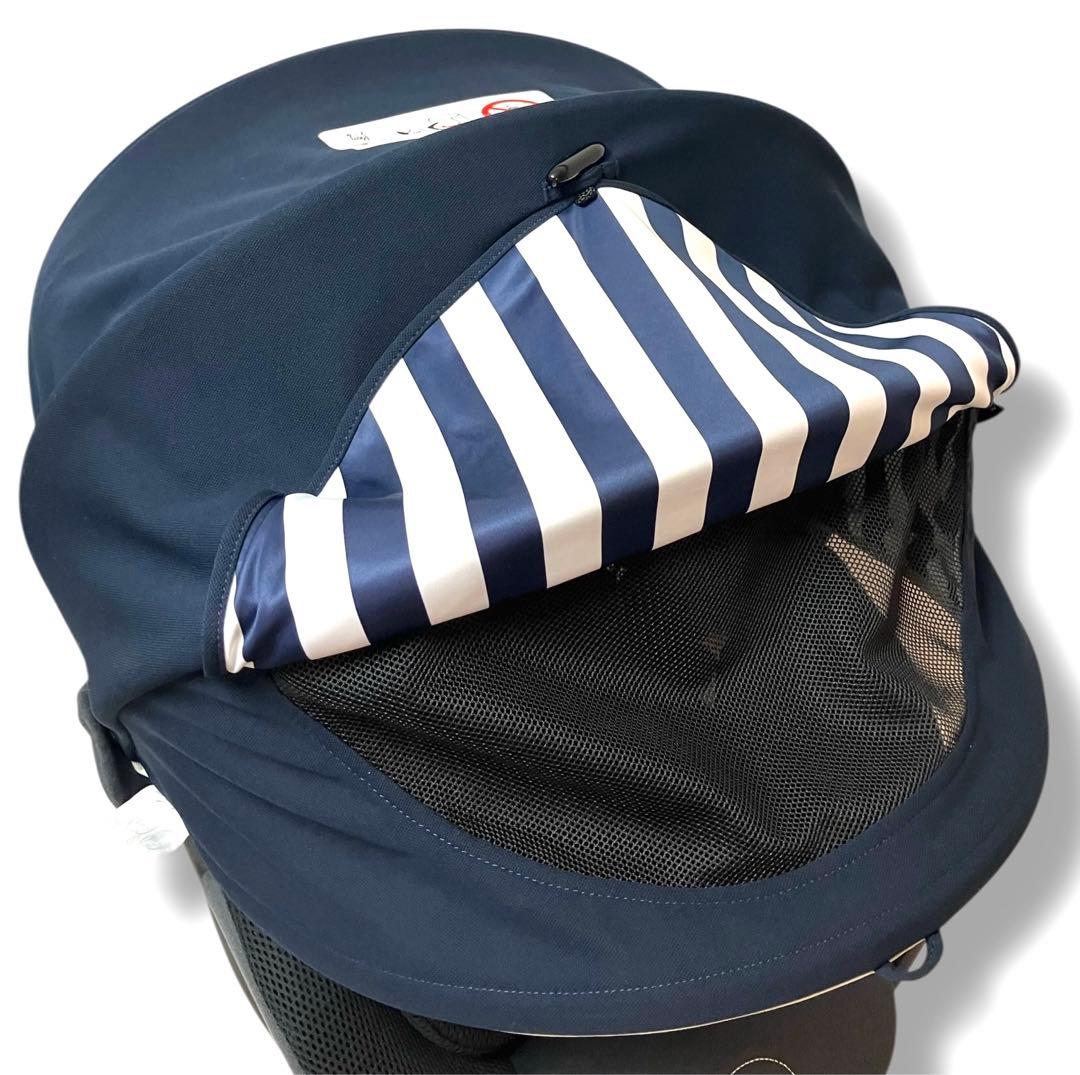 美品 送料無料 エールベベ クルットi エアーメッシュ フィールネイビー