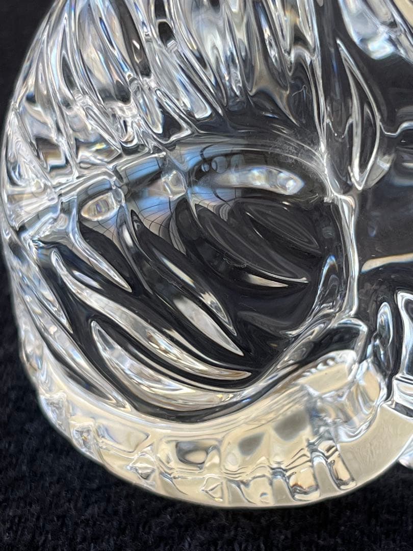 【美品】バカラ　baccarat 干支　虎　置物　ガラス　クリスタル
