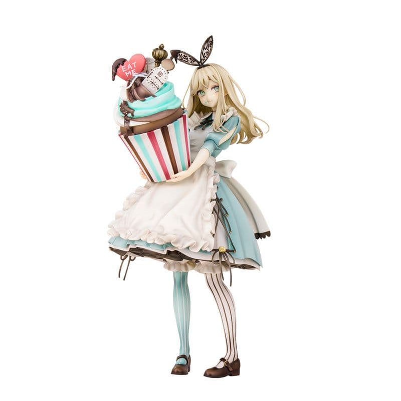 新品同様赤倉イラスト 不思議の国のアリスフィギュア初音ミク好きにロリィタメイド