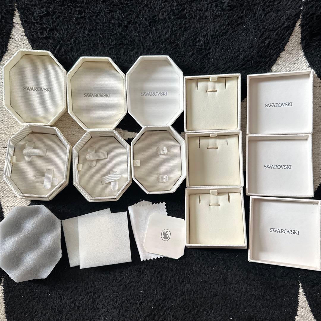 SWAROVSKI 空箱21個·紙袋14枚·リボン10本·レター袋3枚·小袋2枚
