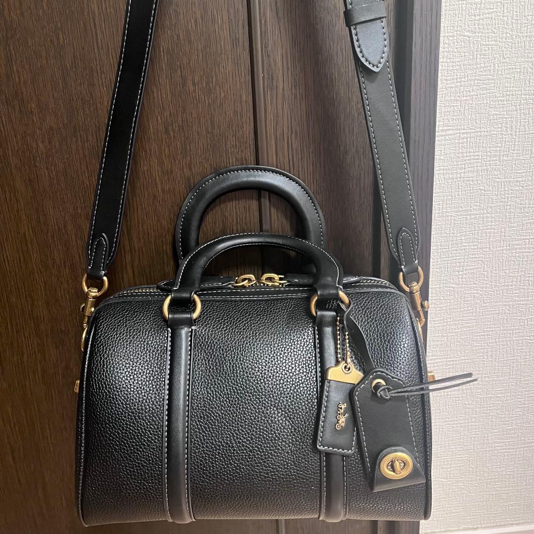 【極美品】COACH ルビーサッチェル ミニボストン 2way ショルダー 黒