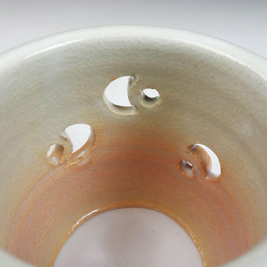 Ｗ６　蓋置　『萩焼』『椿窯　天鵬山 造』　共箱　茶道具