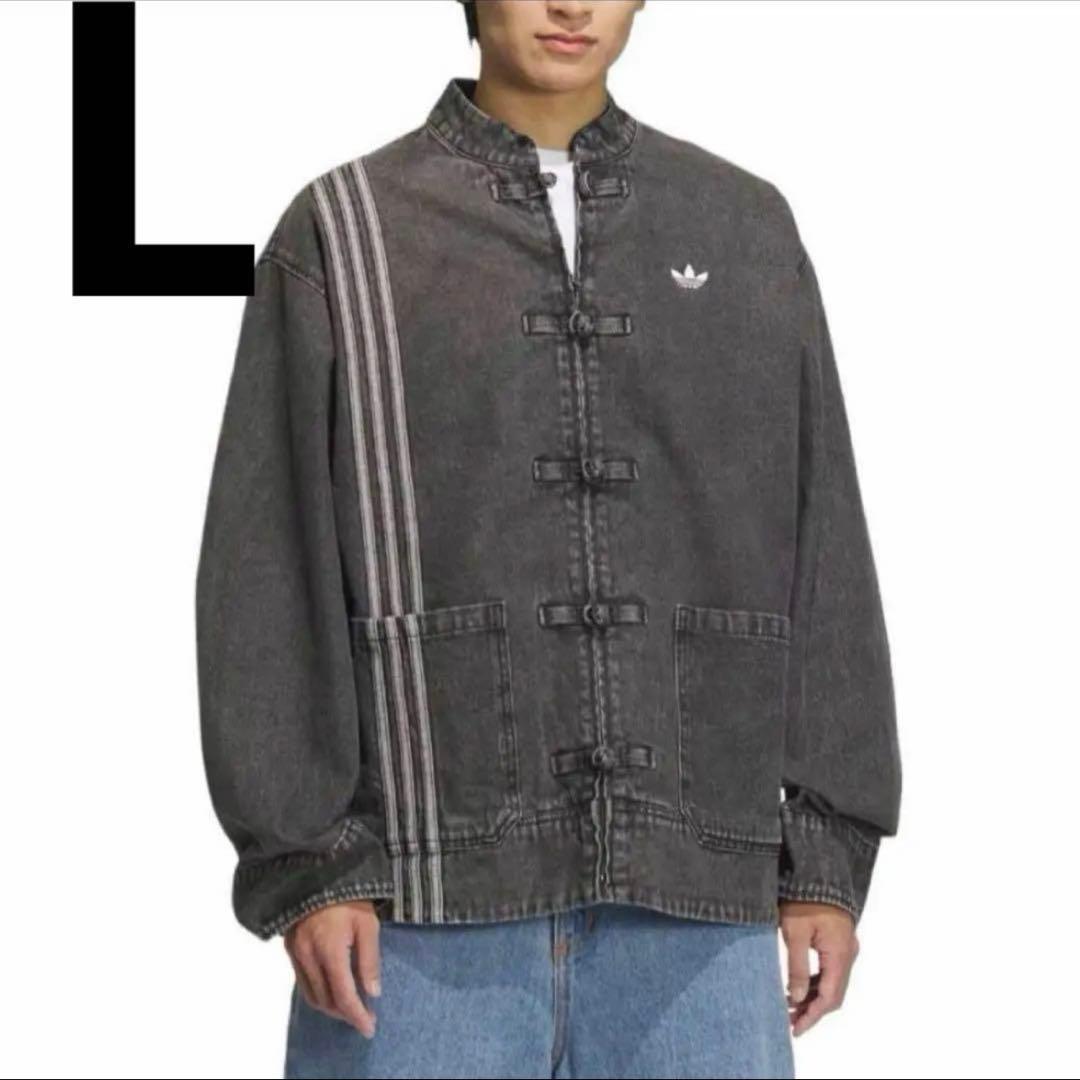 新品L Adidasグレー中国限定巳年 トラックジャケット JY8275