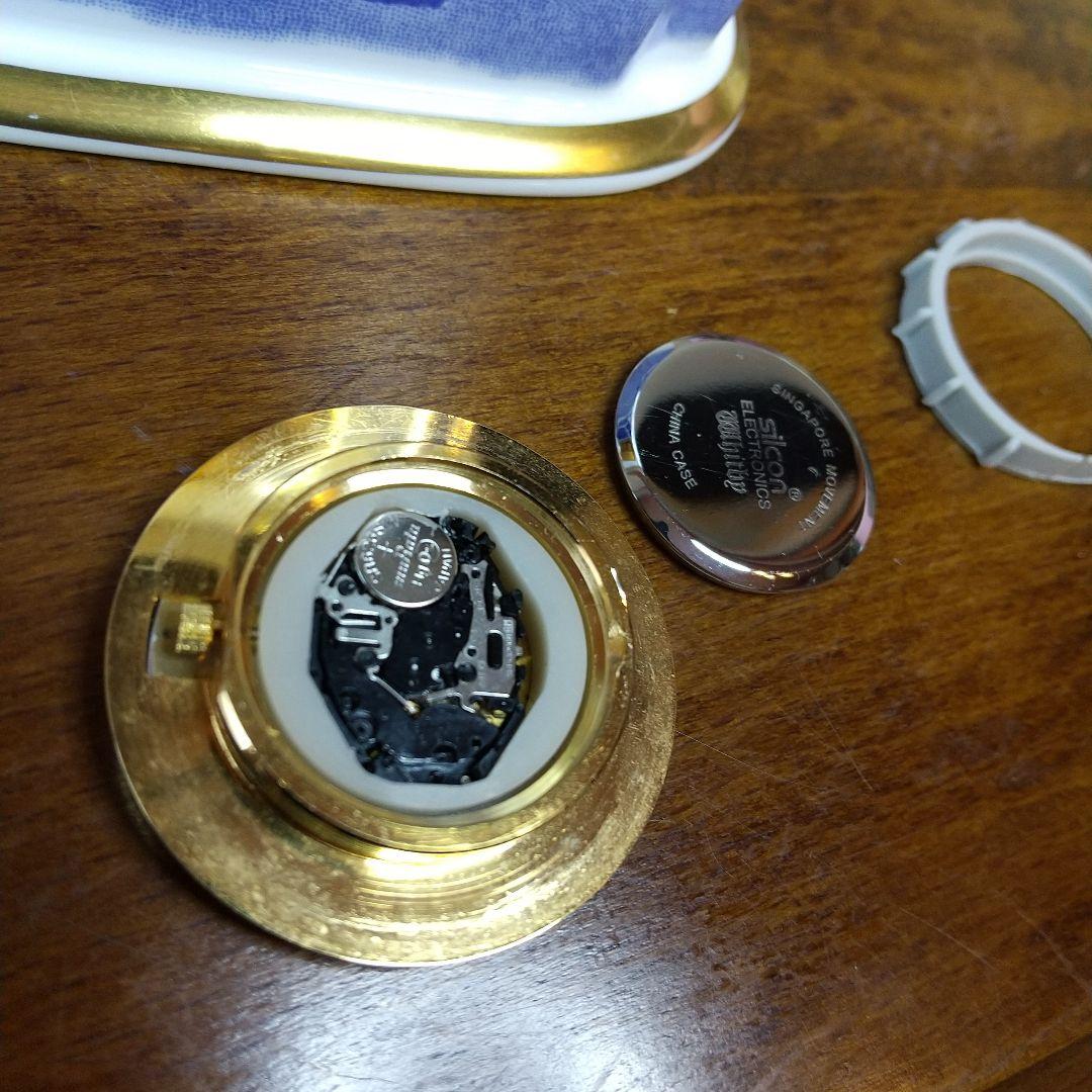 【時計は動きません】スポード ブルーイタリアン 置き時計