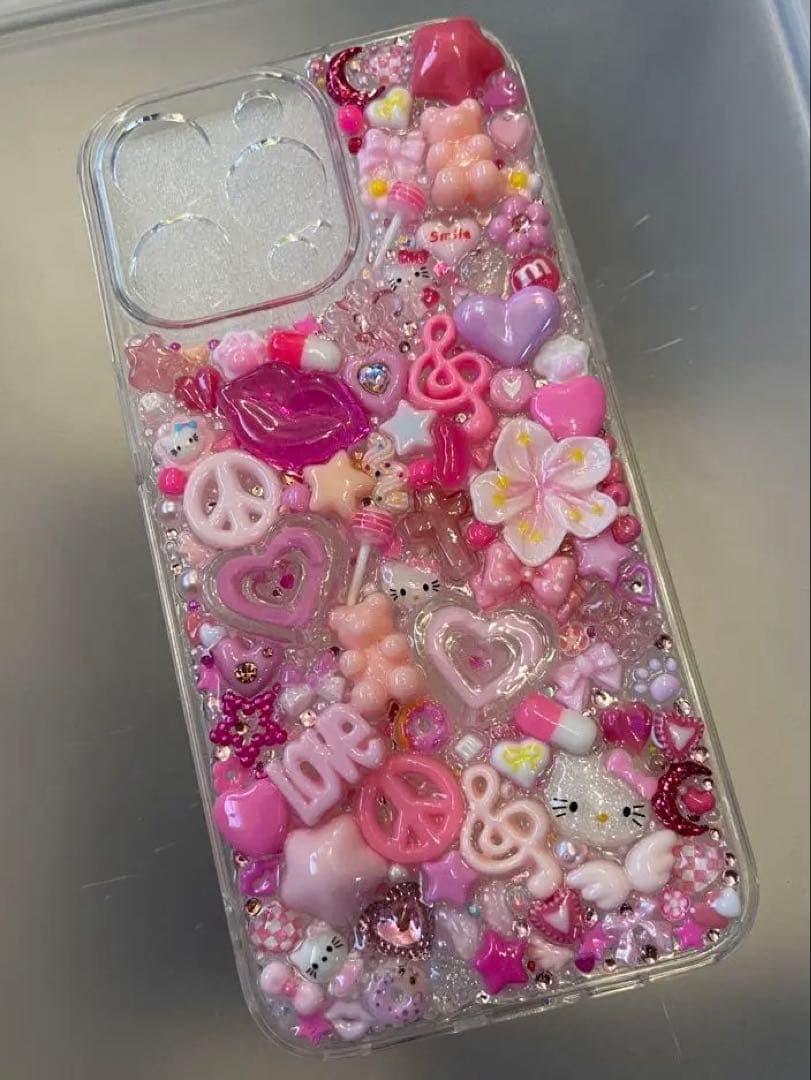 デコ電　オーダー　スマホケースデコ　デコケース