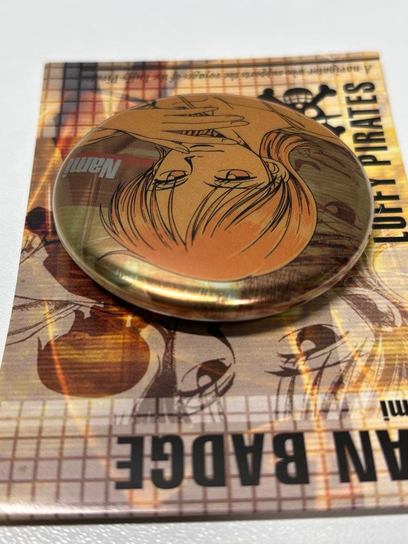 ONEPIECE ワンピース ナミ 缶バッジ　レトロ　レア　ヴィンテージ