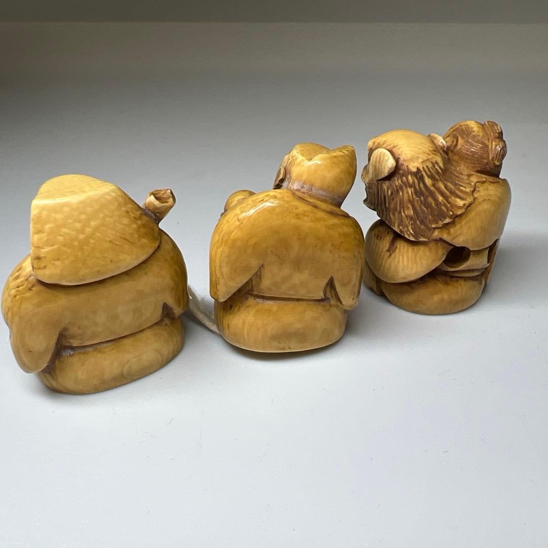 時代　極上根付、印籠セット　111g 東Y8-0109☆2Fトヒカ