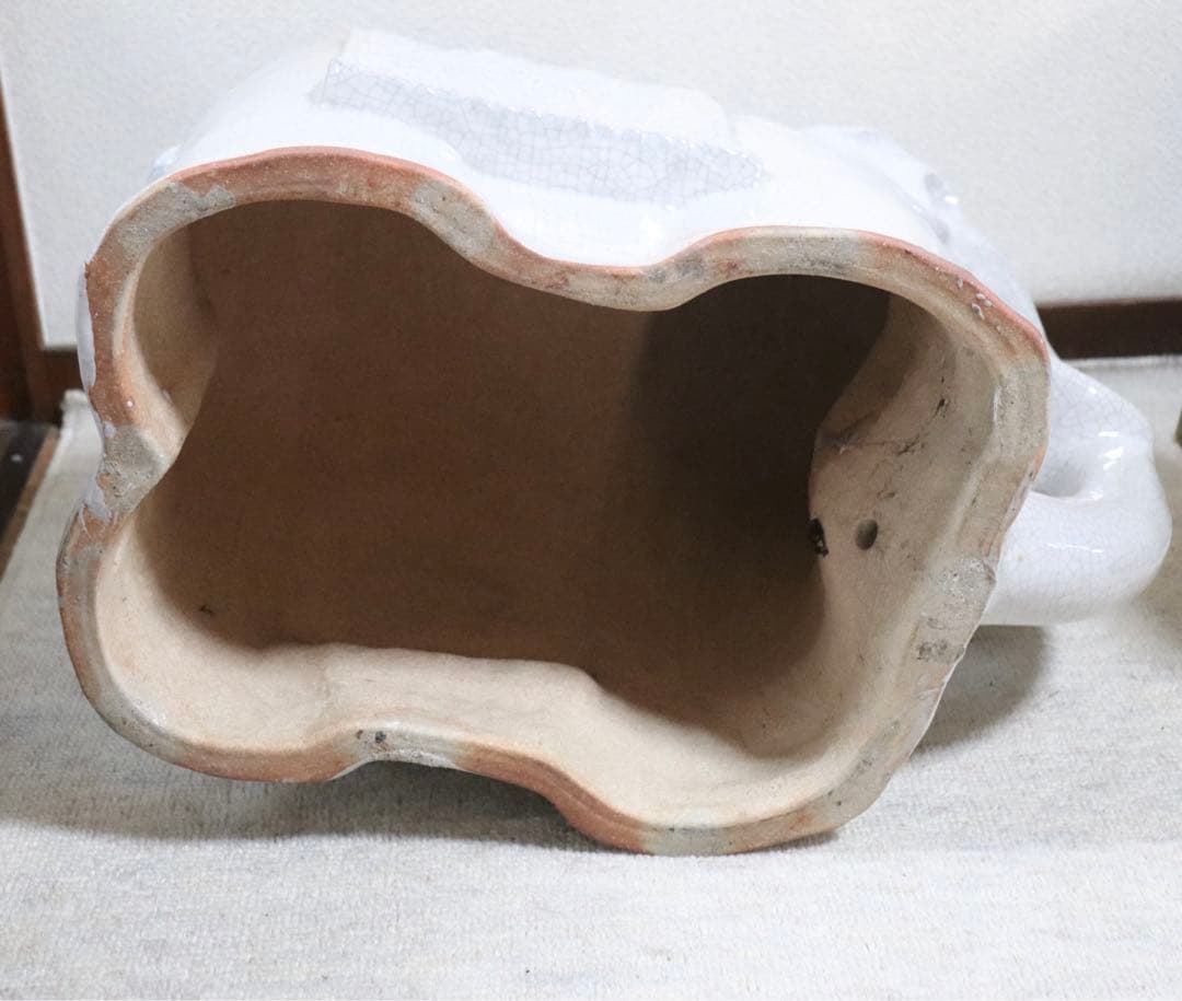 中国美術　哥釉象墩　送料込み0125