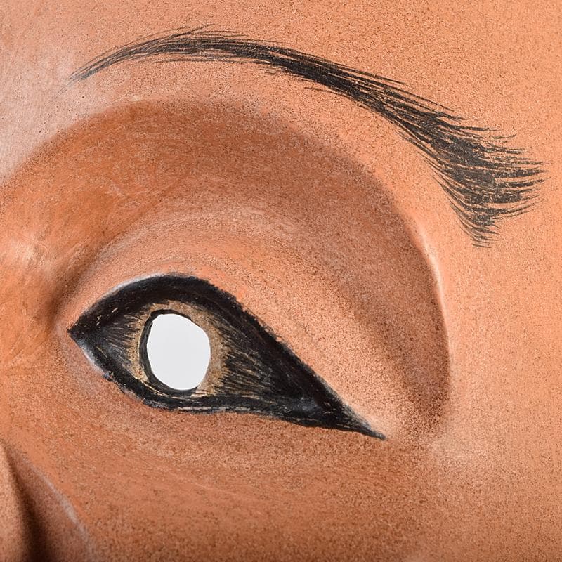 能面　能楽　雅楽　木彫　怪士　V　R9493