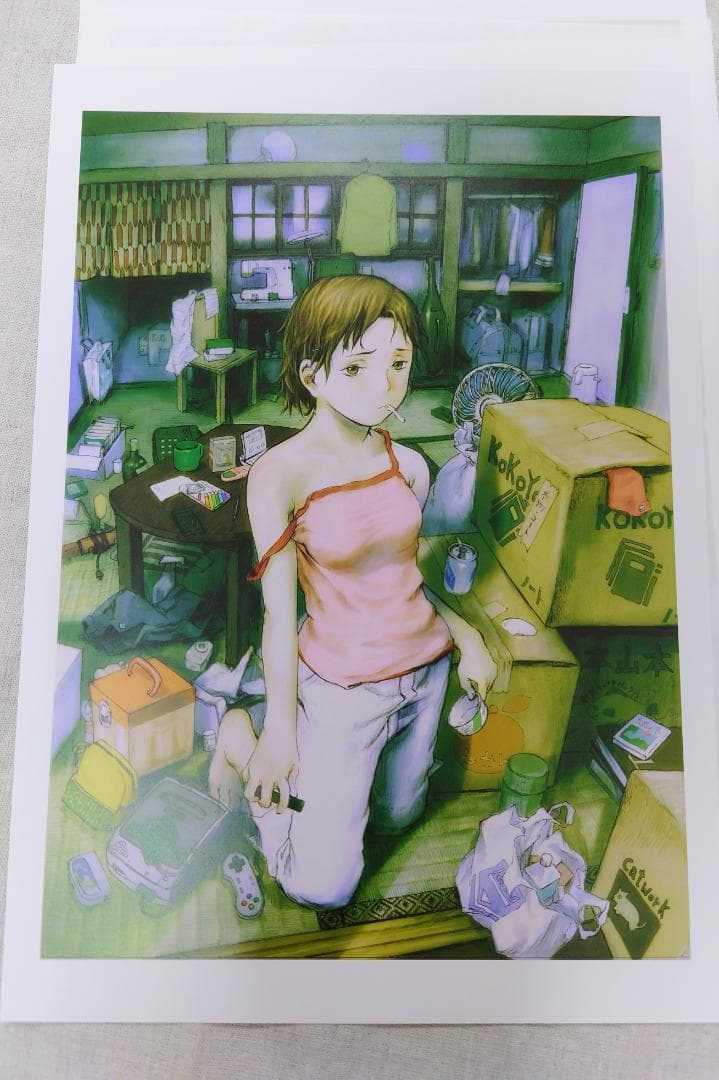 安倍吉俊　カラー複製イラスト　十年旅行　A/Bセット