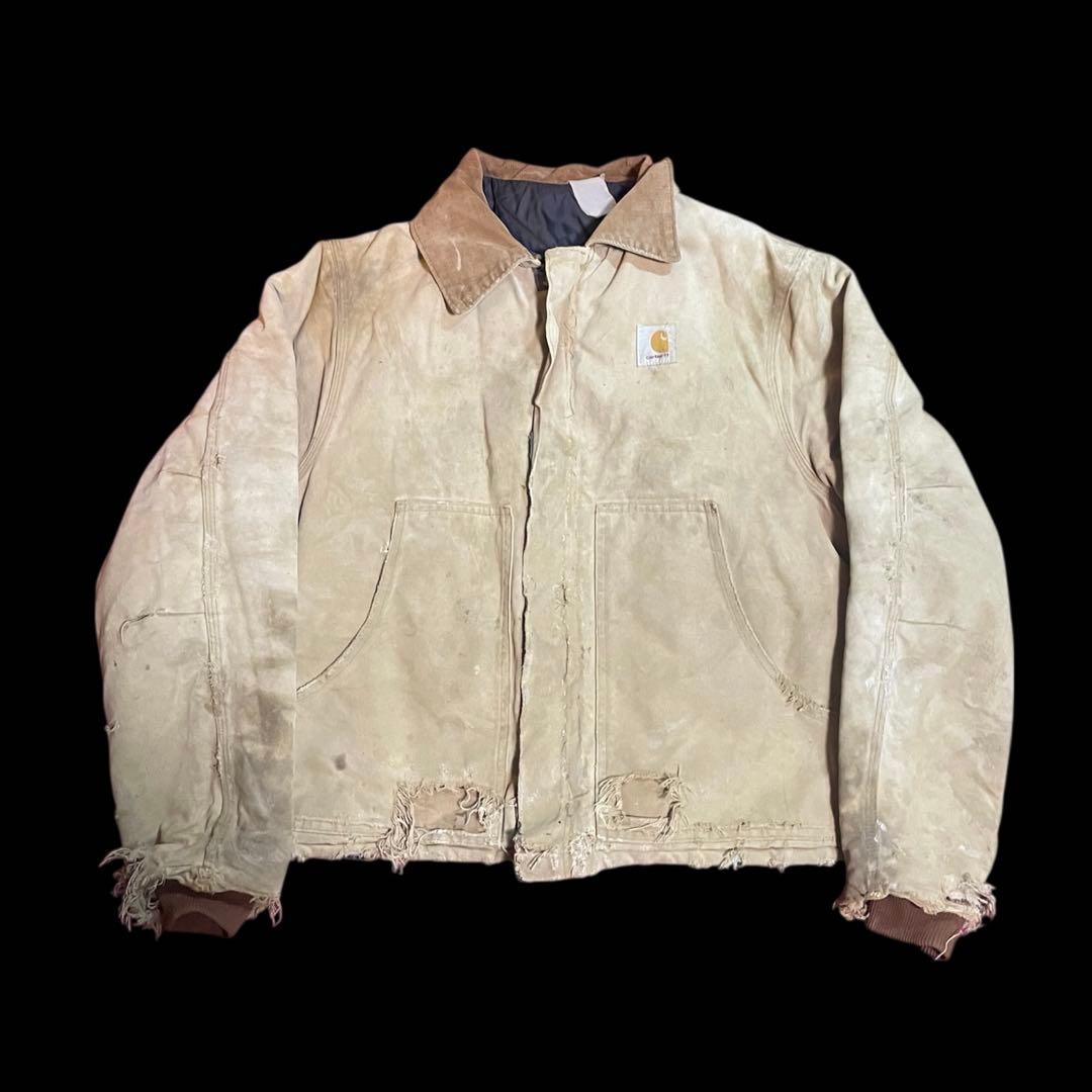 80s Carhartt USA製 トラディショナルジャケット 短丈 襤褸