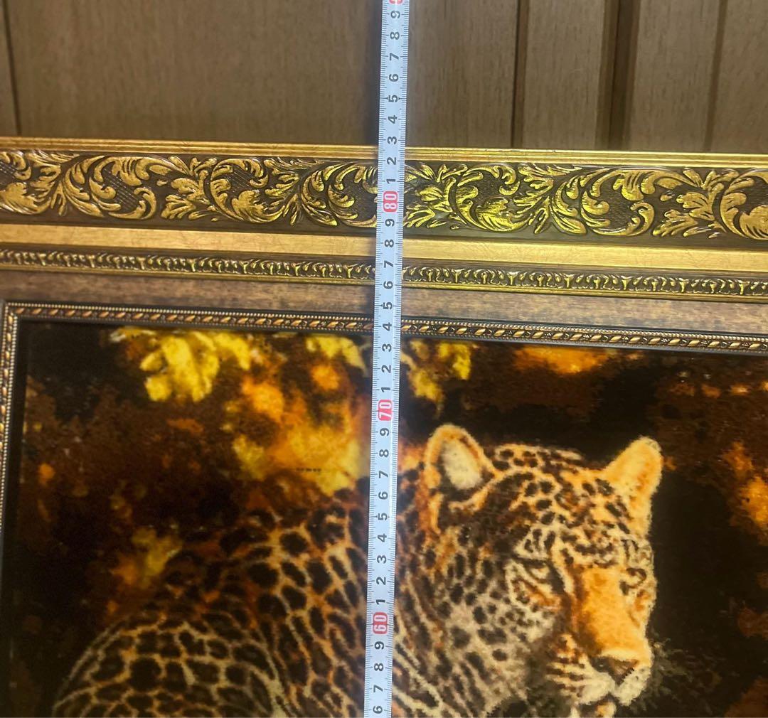 ペルシャ絨毯　絵画絨毯　手織り　タペストリー　横495✖️縦675㎜