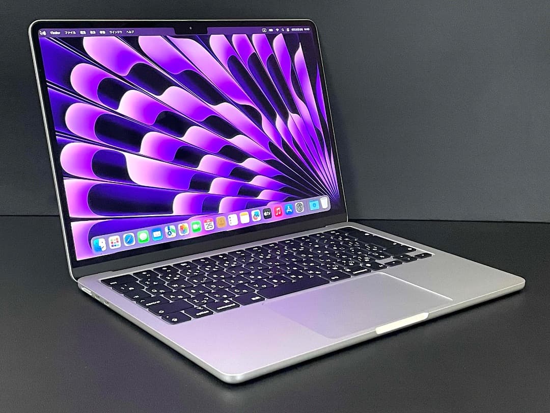 【美品】MacBook Air （M2, 2022）13.6㌅ 箱付 綺麗
