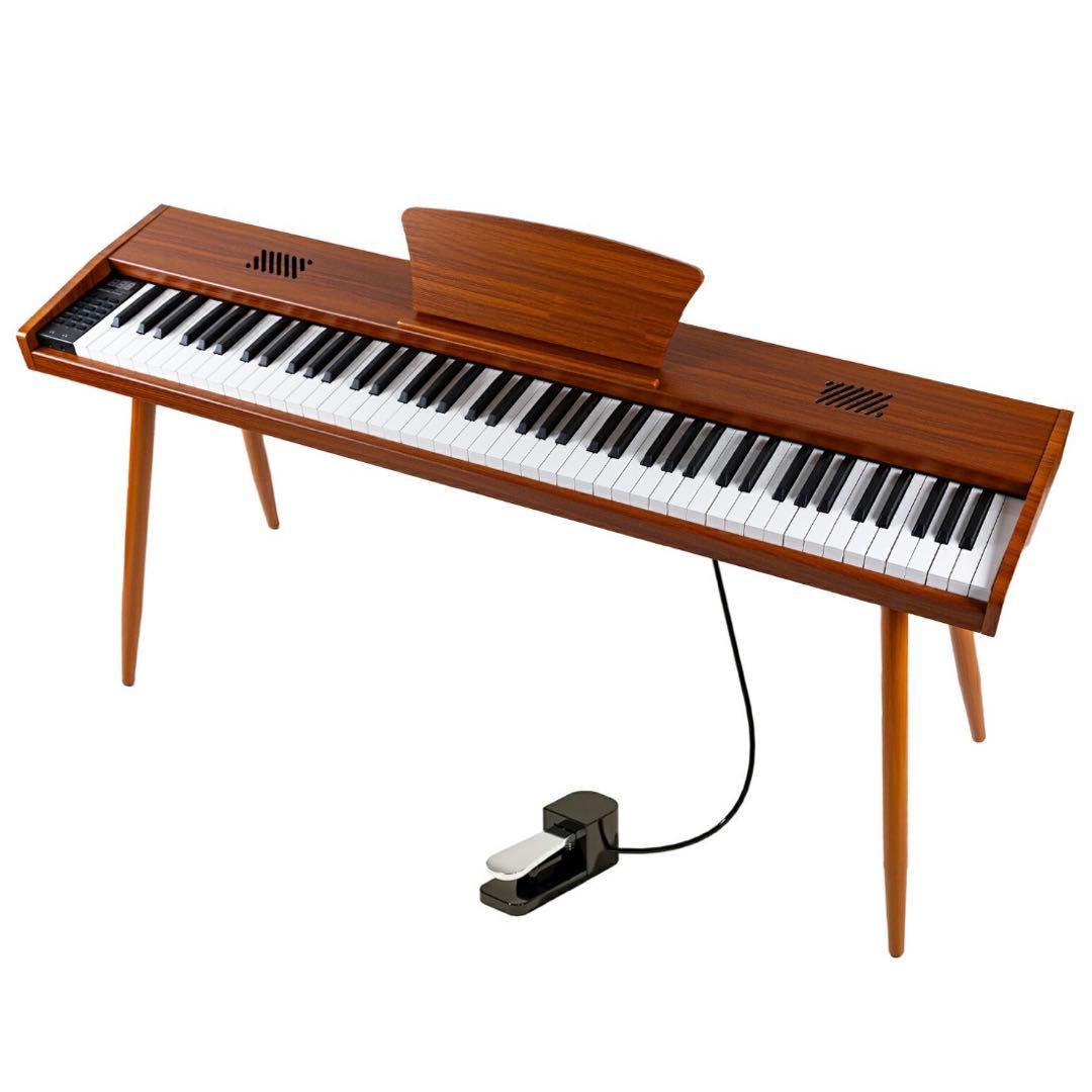 【新品】(組立済み)電子ピアノ 88鍵盤 木製 給電タイプ