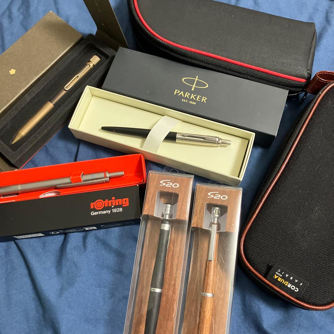 まとめ売り サクラクレパス、PARKER、rotring、s20、筆箱2