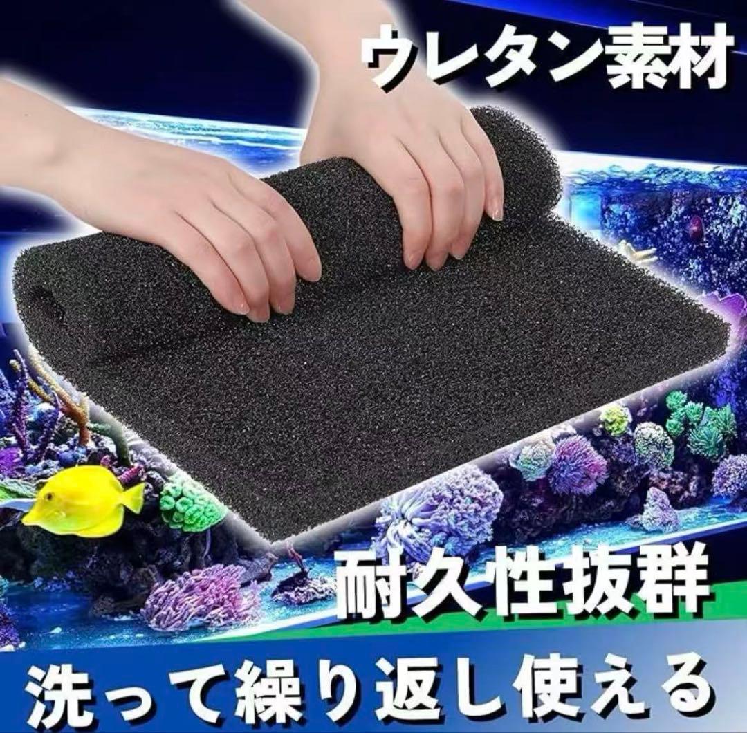 沈殿物理生物一体型濾過槽　外部式濾過装置器　水槽濾過バイオスポンジフィルター付き