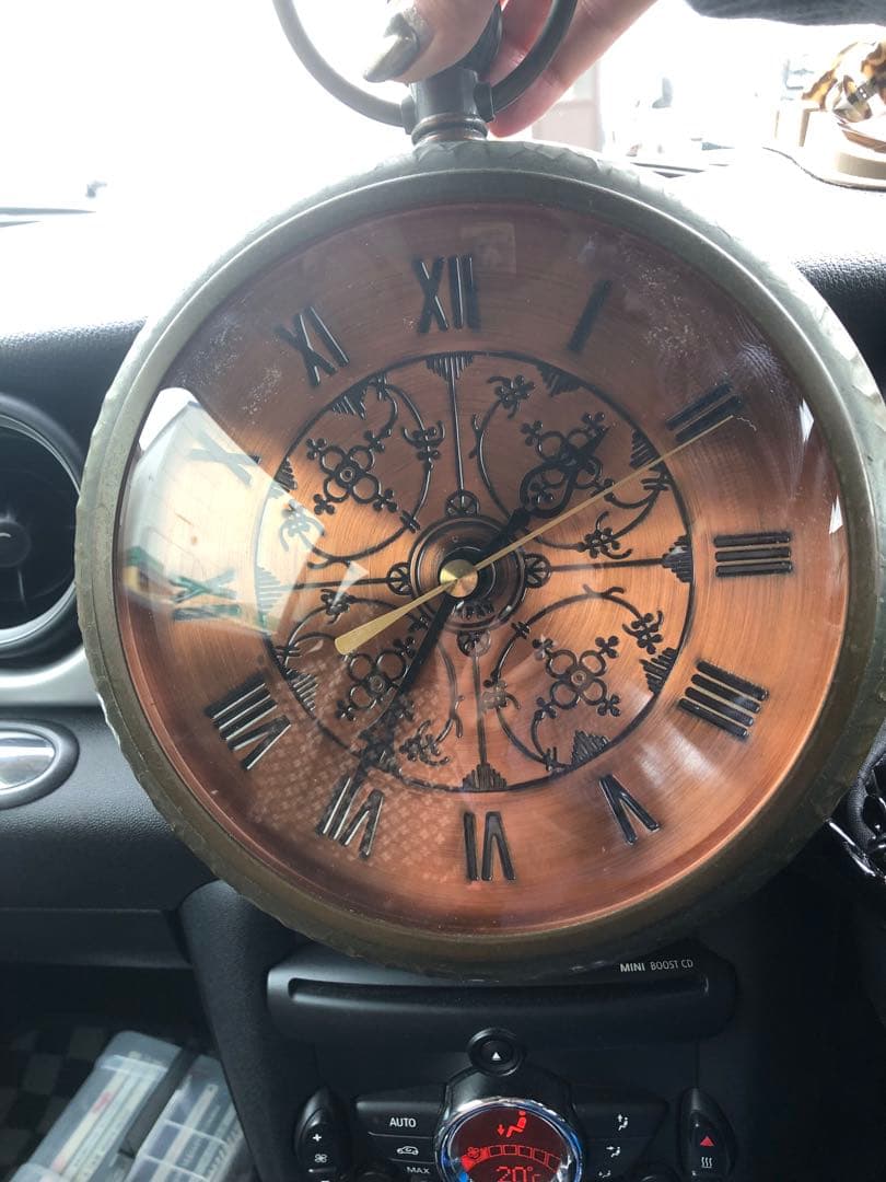 希少♦️LANDEX♦️国産♦️懐中時計型 ヴィンテージ時計♦️美品 いぶし金♦️電池式